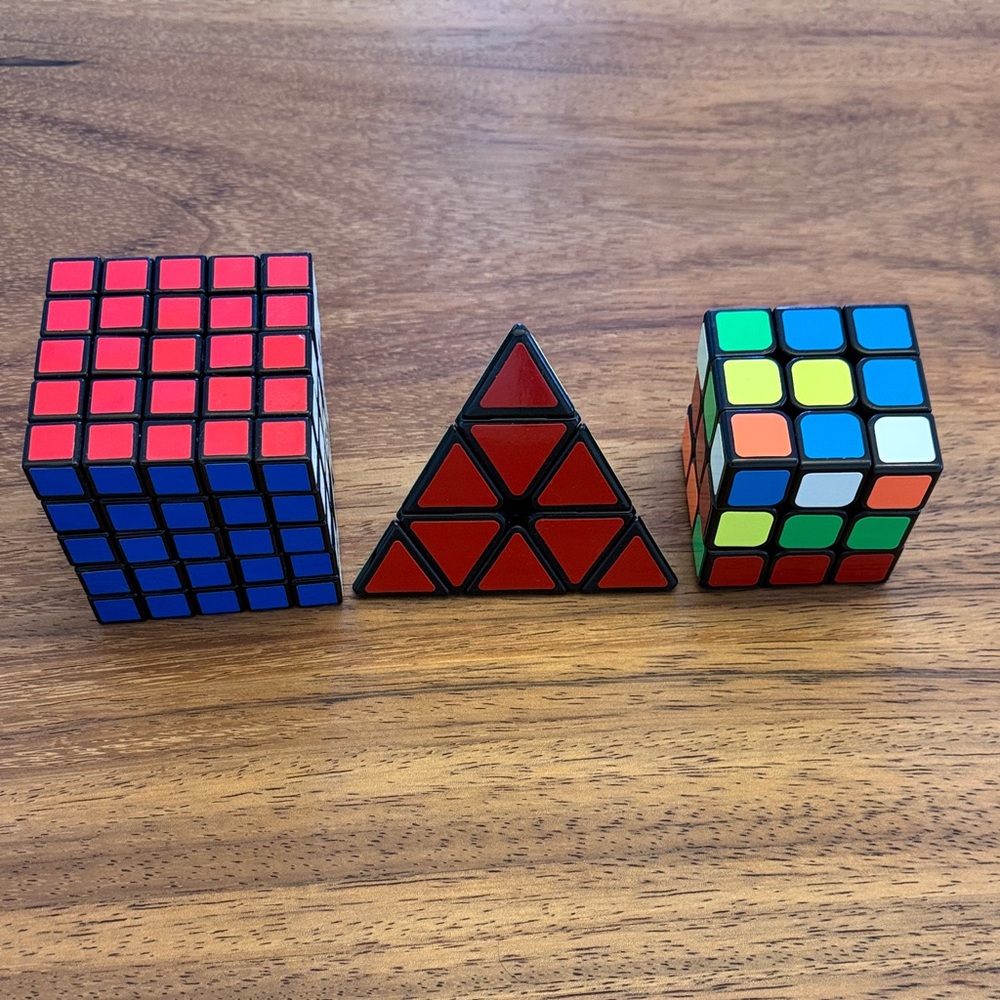 Three Rubik’s Cubes puzzles